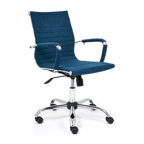 Компьютерное кресло URBAN-LOW флок, синий, арт.14448 в Сарапуле