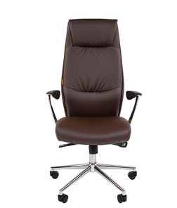 Офисное кресло CHAIRMAN Vista Экокожа премиум коричневая (vista) в Ижевске - предосмотр 3