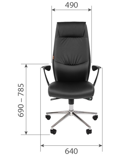 Офисное кресло CHAIRMAN Vista Экокожа премиум коричневая (vista) в Глазове - изображение 5