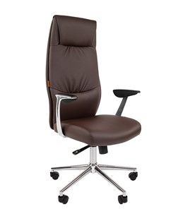 Офисное кресло CHAIRMAN Vista Экокожа премиум коричневая (vista) в Ижевске - предосмотр 2