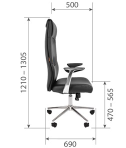 Офисное кресло CHAIRMAN Vista Экокожа премиум коричневая (vista) в Глазове - предосмотр 6