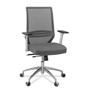 Кресло в офис Aero lux, сетка/ткань TW / серая/серая TW в Ижевске