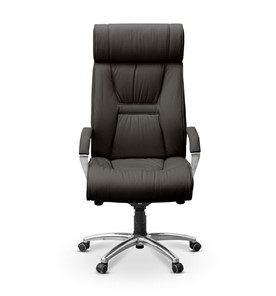 Офисное кресло Олимп X (подлокотники хромированные) экокожа премиум / черная CN1114 в Сарапуле - предосмотр 1