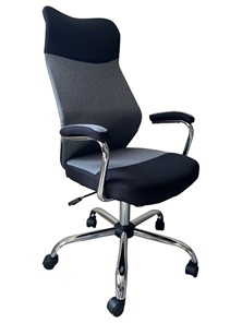 Кресло компьютерное C168 черный/серый в Ижевске