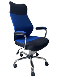 Кресло компьютерное C168 черный/синий в Сарапуле