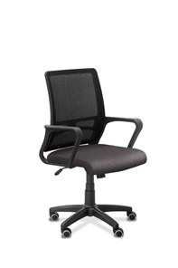 Кресло в офис Акцент, сетка YM/ткань Bahama / черная/серая в Ижевске