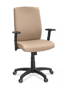 Кресло офисное Alfa A/MK/1D, ткань Bahama / бежевая в Сарапуле - предосмотр