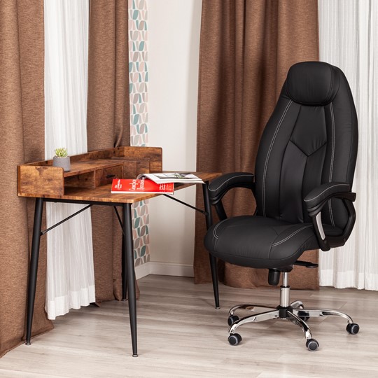 Офисное кресло BOSS Lux, кож/зам, черный, арт.21151 в Глазове - изображение 12
