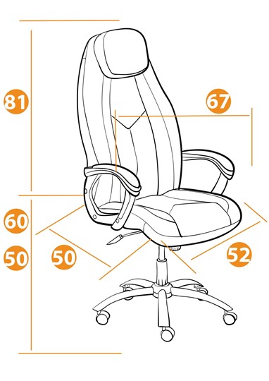 Офисное кресло BOSS Lux, кож/зам, черный, арт.21151 в Глазове - изображение 13