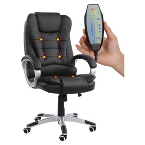 Офисное кресло Brabix BRABIX "Comfort MS-003", 6 массажных модулей, экокожа, черное, 532521 в Сарапуле