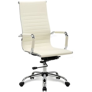 Офисное кресло BRABIX "Energy EX-509", экокожа, хром, бежевое, 531166 в Сарапуле