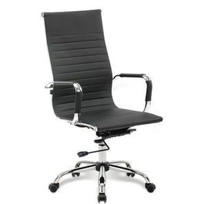 Офисное кресло BRABIX "Energy EX-509", экокожа, хром, черное, 530862 в Сарапуле