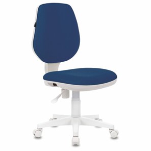 Компьютерное кресло Brabix Fancy MG-201W (без подлокотников, пластик белый, синие) 532413 в Сарапуле