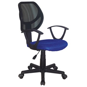 Кресло компьютерное Brabix Flip MG-305 (ткань TW, синее/черное) 531919 в Глазове
