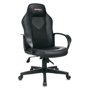 Компьютерное кресло BRABIX "Game GM-017", экокожа/ткань, черное, 532641, GM-017_532641 в Глазове