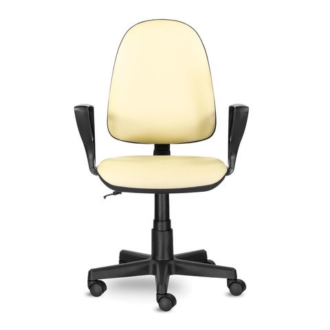 Офисное кресло Brabix Prestige Ergo MG-311 (регулируемая эргономичная спинка, кожзам, бежевое) 531878 в Сарапуле - изображение 5