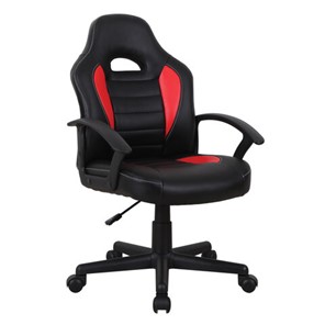 Офисное кресло BRABIX "Spark GM-201", экокожа, черное/красное, 532503 в Глазове