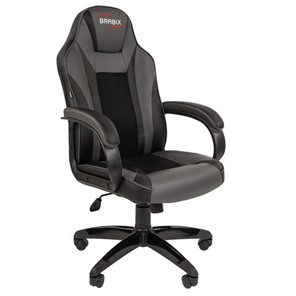 Офисное кресло BRABIX "Tanto GM-171", TW/экокожа, черное/серое, 532574, 7083502 в Глазове