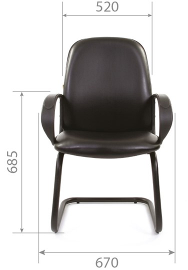 Кресло офисное CHAIRMAN 279V экокожа черная в Глазове - изображение 4