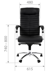 Кресло офисное CHAIRMAN 480 экожа черная в Сарапуле - предосмотр 3