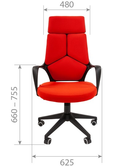 Кресло компьютерное CHAIRMAN 525, серое в Глазове - изображение 1