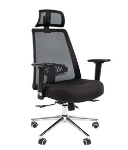 Компьютерное кресло CHAIRMAN 535 LUX сетчатый акрил черный / полиэстер черный в Глазове