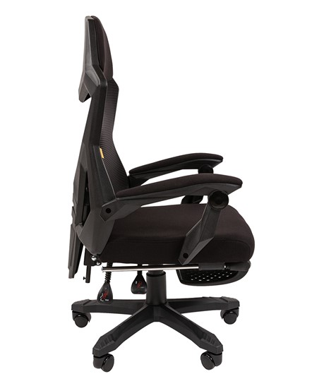Офисное кресло CHAIRMAN 571 с подставкой для ног , Сетчатый акрил черный / Полиэстер черный в Ижевске - изображение 2