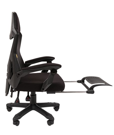 Офисное кресло CHAIRMAN 571 с подставкой для ног , Сетчатый акрил черный / Полиэстер черный в Ижевске - изображение 3