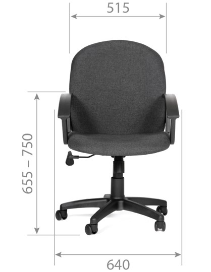 Офисное кресло CHAIRMAN 681 Ткань C-2 серое в Сарапуле - изображение 3