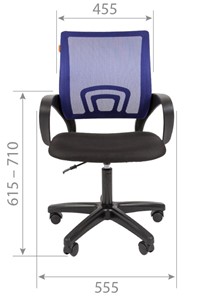 Офисное кресло CHAIRMAN 696 black LT, серое в Сарапуле - предосмотр 1