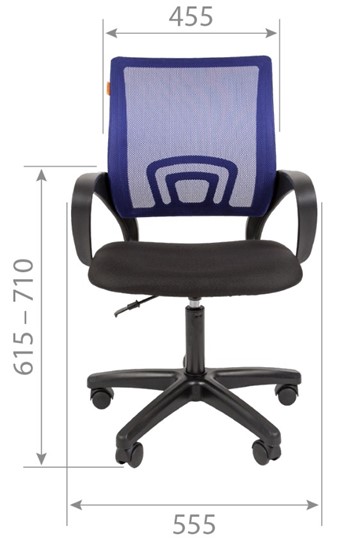 Офисное кресло CHAIRMAN 696 black LT, серое в Сарапуле - изображение 1