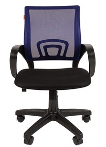 Офисное кресло CHAIRMAN 696 black Сетчатый акрил DW61 синий в Сарапуле - предосмотр 1