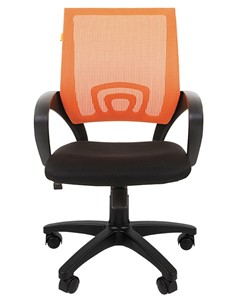 Офисное кресло CHAIRMAN 696 black Сетчатый акрил DW66 оранжевый в Глазове - предосмотр 4