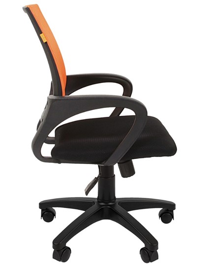 Офисное кресло CHAIRMAN 696 black Сетчатый акрил DW66 оранжевый в Глазове - изображение 5