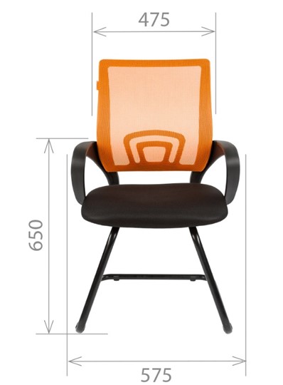 Офисное кресло CHAIRMAN 696V, TW-01, цвет черный в Сарапуле - изображение 2