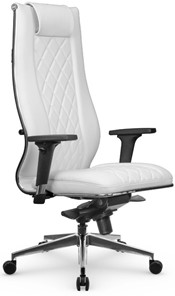 Кресло офисное МЕТТА L 1m 50M/2D Infinity Easy Clean мультиблок, нижняя часть 17839 белый в Глазове