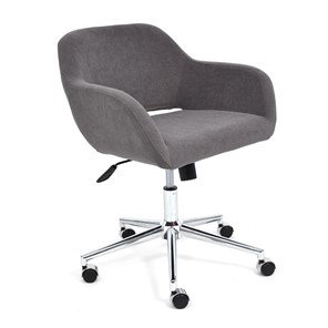 Компьютерное кресло MODENA хром флок, серый, арт.14232 в Глазове
