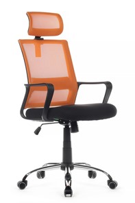 Кресло компьютерное RCH 1029HB, черный/оранжевый в Глазове
