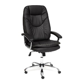 Кресло компьютерное SOFTY LUX кож/зам, черный, арт.12902 в Глазове