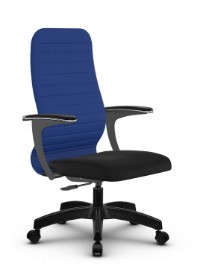 Кресло компьютерное SU-CU160-10P PL синий/черный в Глазове