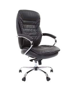 Кресло компьютерное CHAIRMAN 795 кожа, цвет черный в Ижевске
