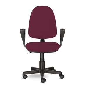 Компьютерное кресло Brabix Prestige Ergo MG-311 (регулируемая эргономичная спинка, ткань, бордовое) 532422 в Глазове