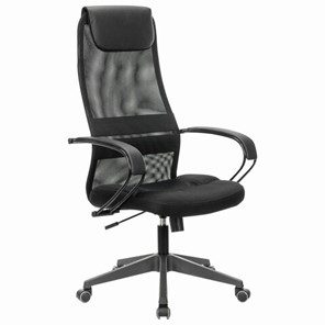Компьютерное кресло Brabix Premium Stalker EX-608 PL (ткань-сетка/кожзам, черное) 532090 в Глазове