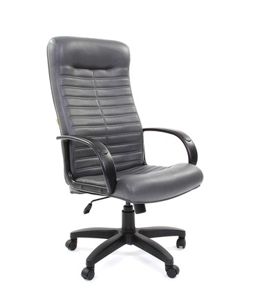 Кресло CHAIRMAN 480 LT, экокожа, цвет серый в Сарапуле - изображение