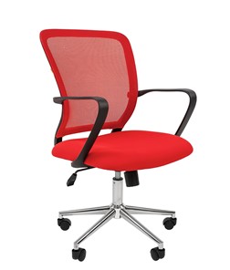 Офисное кресло CHAIRMAN 698 CHROME new Сетка TW-69 (красный) в Сарапуле