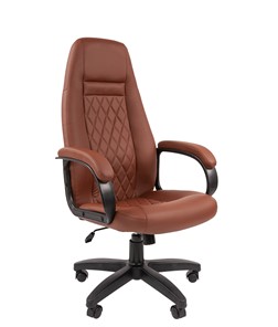 Компьютерное кресло CHAIRMAN 950LT Экокожа коричневая в Сарапуле