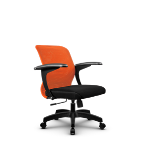 Офисное кресло SU-M-4/подл.160/осн.001, Оранжевый/Черный в Ижевске