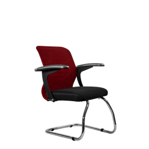 Офисный стул SU-M-4/подл.160/осн.007, Бордовый/Черный в Сарапуле