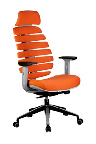 Компьютерное кресло Riva Chair SHARK (Оранжевый/серый) в Глазове