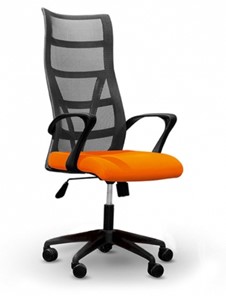 Офисное кресло ДамОфис 5600, оранж/черное в Глазове